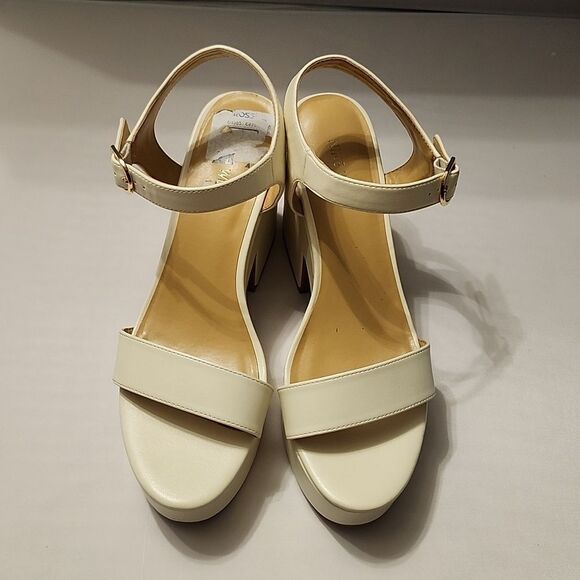 BRAND NEW NINE WEST BLOCK HEEL ROUND-TOE WOMEN'S PLATFORM SANDAL - Picture 3 of 16